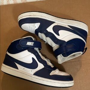 Nike Blue and White Shoes
